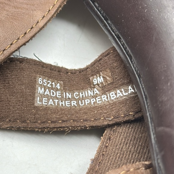 Clarks Bendables Brown Leather Slip On Sandles with Buckle Size 9 MCS5405G - Picture 7 of 7